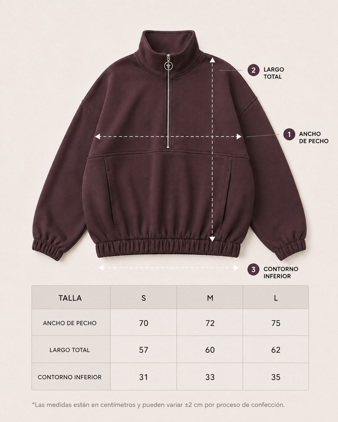 CASACA OVERSIZE ISA MARRÓN