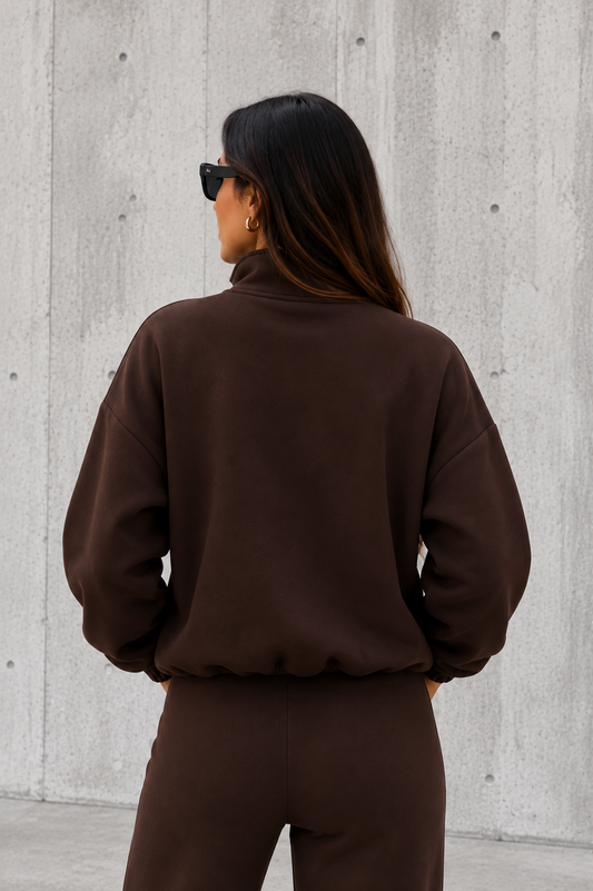 CASACA OVERSIZE ISA MARRÓN
