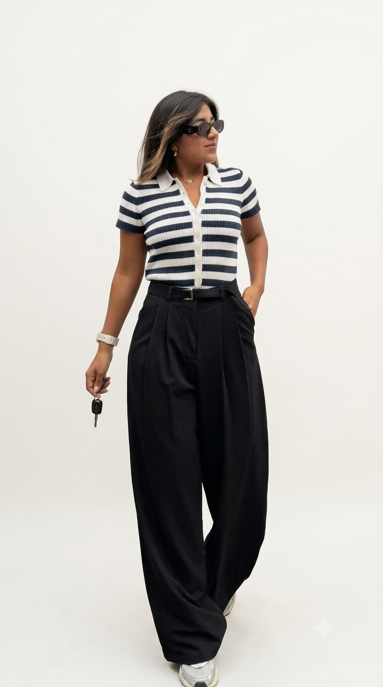 PANTALÓN PALAZO SIENNA NEGRO
