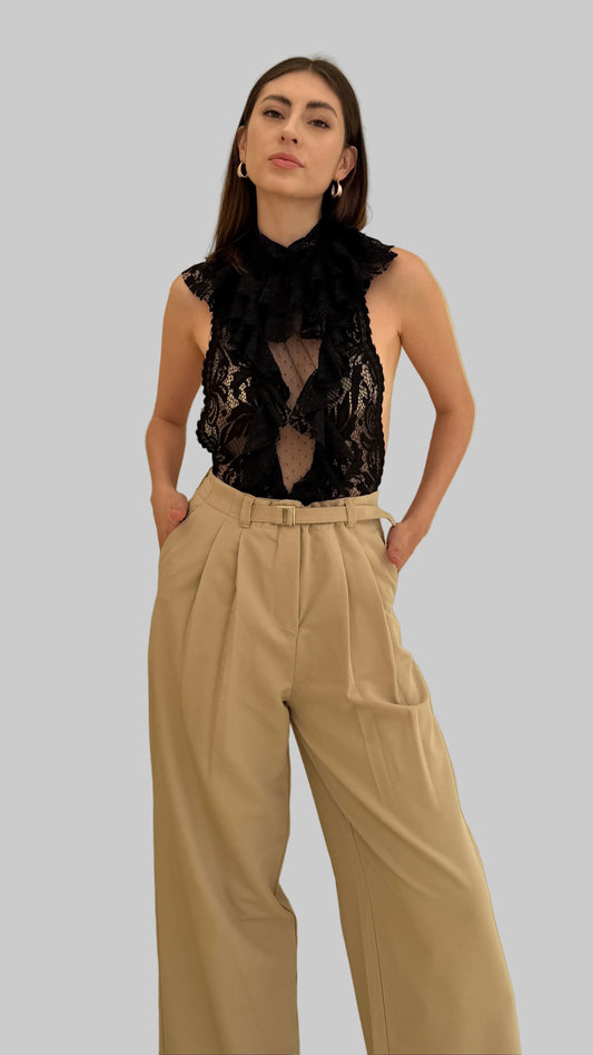 PANTALÓN PALAZO SIENNA BEIGE