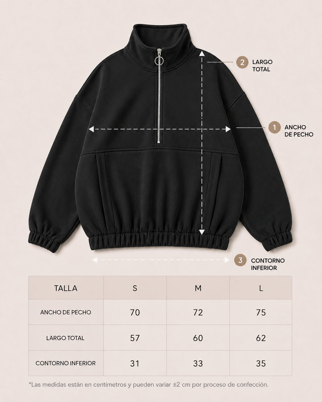 CASACA OVERSIZE ISA NEGRO