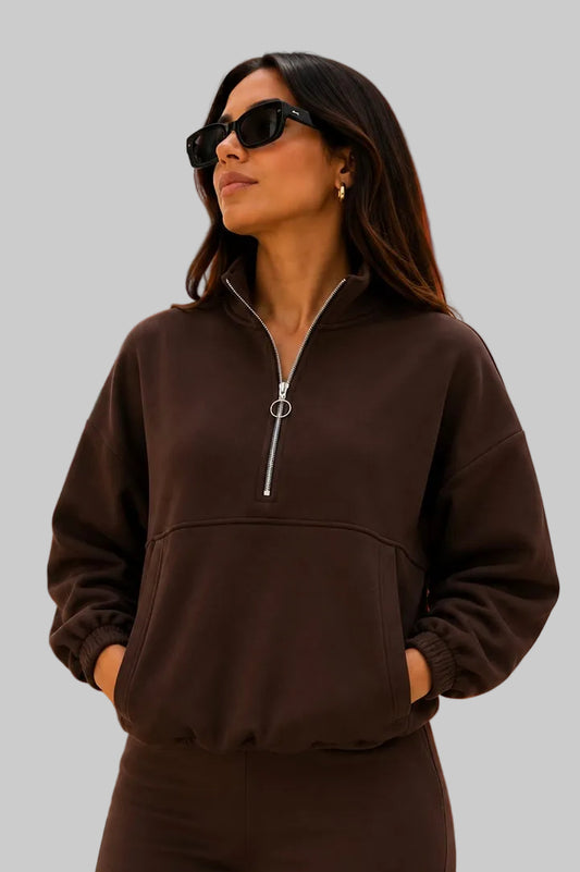 CASACA OVERSIZE ISA MARRÓN