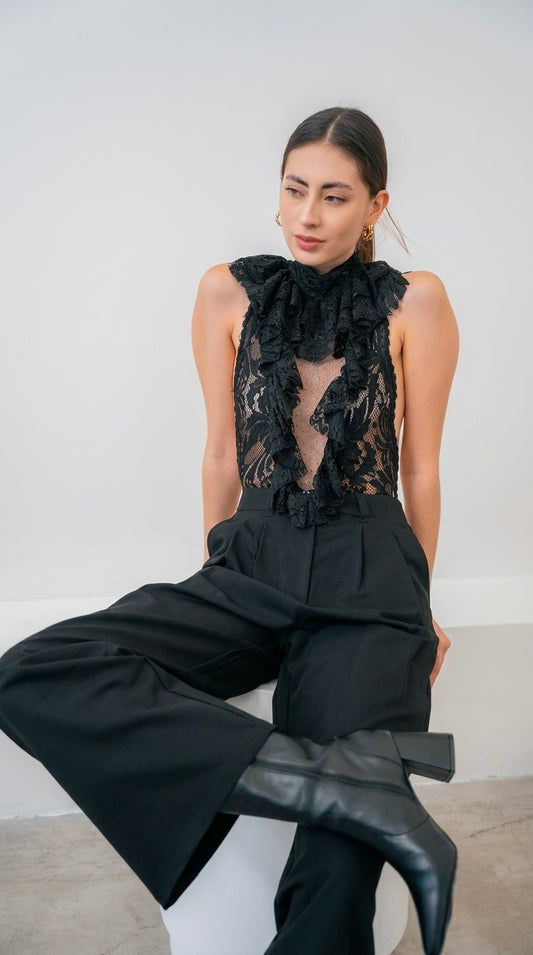 PANTALÓN PALAZO SIENNA NEGRO