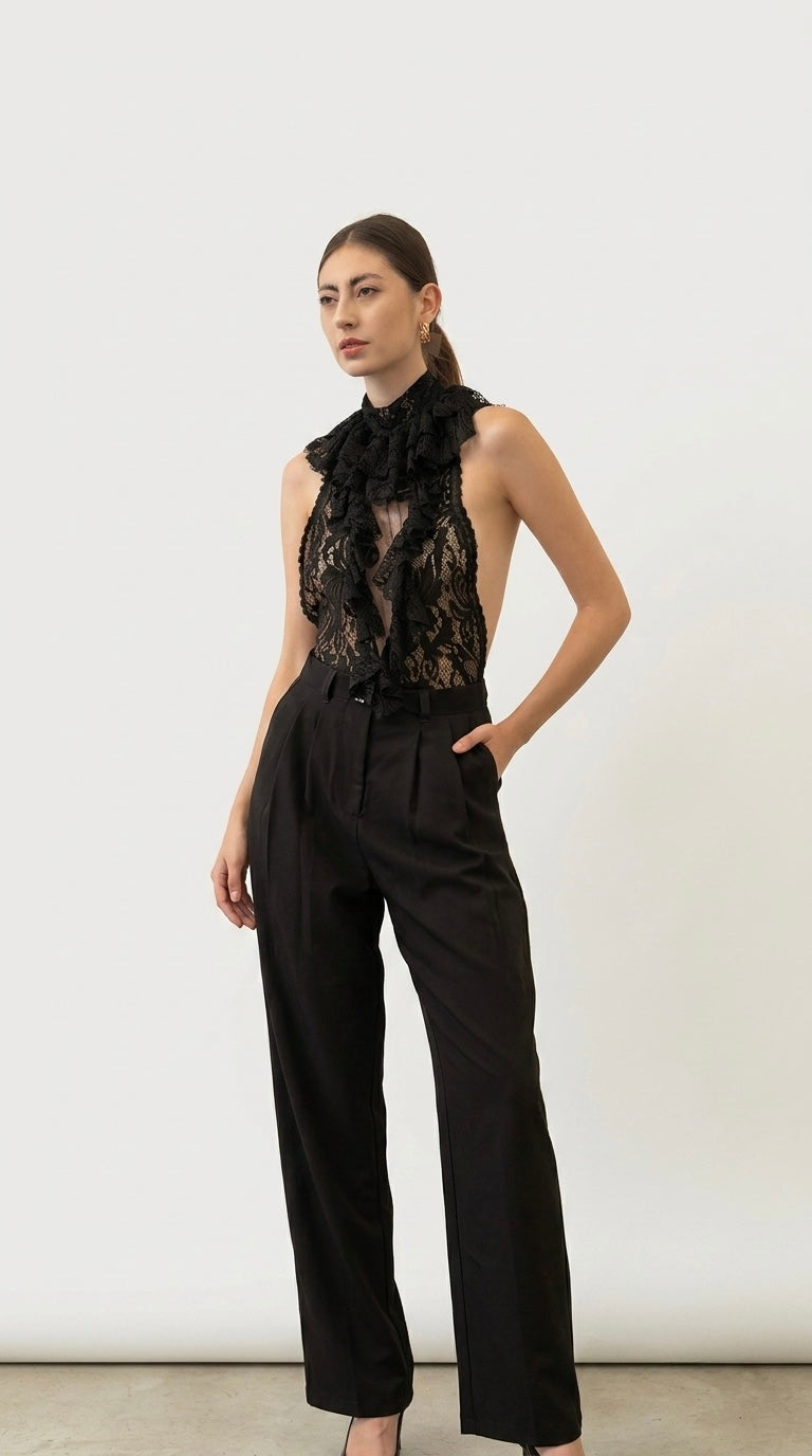 PANTALÓN PALAZO SIENNA NEGRO