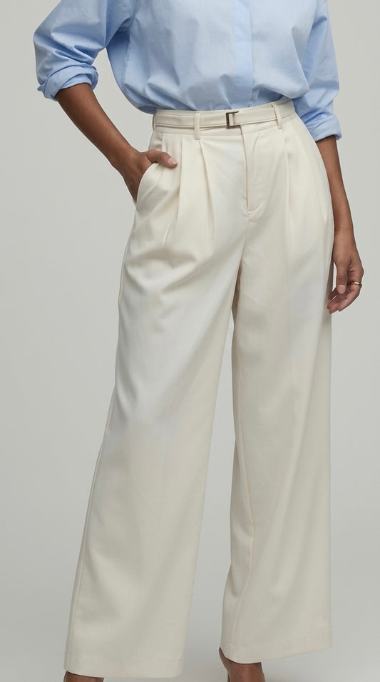 PANTALÓN PALAZO SIENNA CREAM